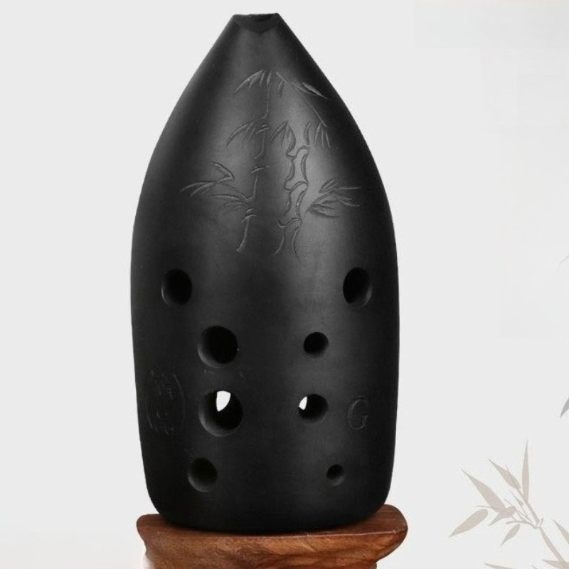 Musical Instrument Ancient - Profesjonalna ocarina ceramiczna Xun Black z