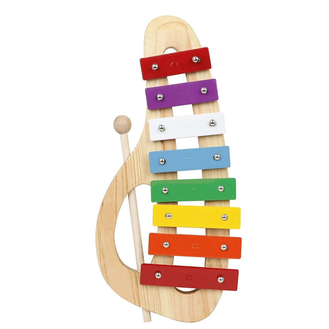 Musical Instrument Xylophone - 8-tonowy xylofon tęczowy, instrument perkusyjny z