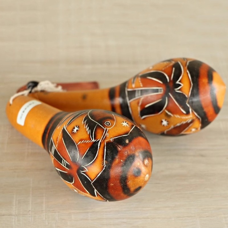 Musical Instrument Of Africa - Afrykańskie Marakasy Dziecięce Drewniane Instrumenty Muzyczne
