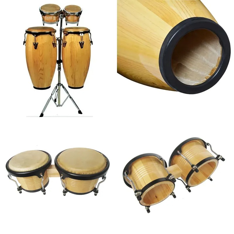 Bongo Drum Set - Zestaw perkusji conga 10-11 cali z