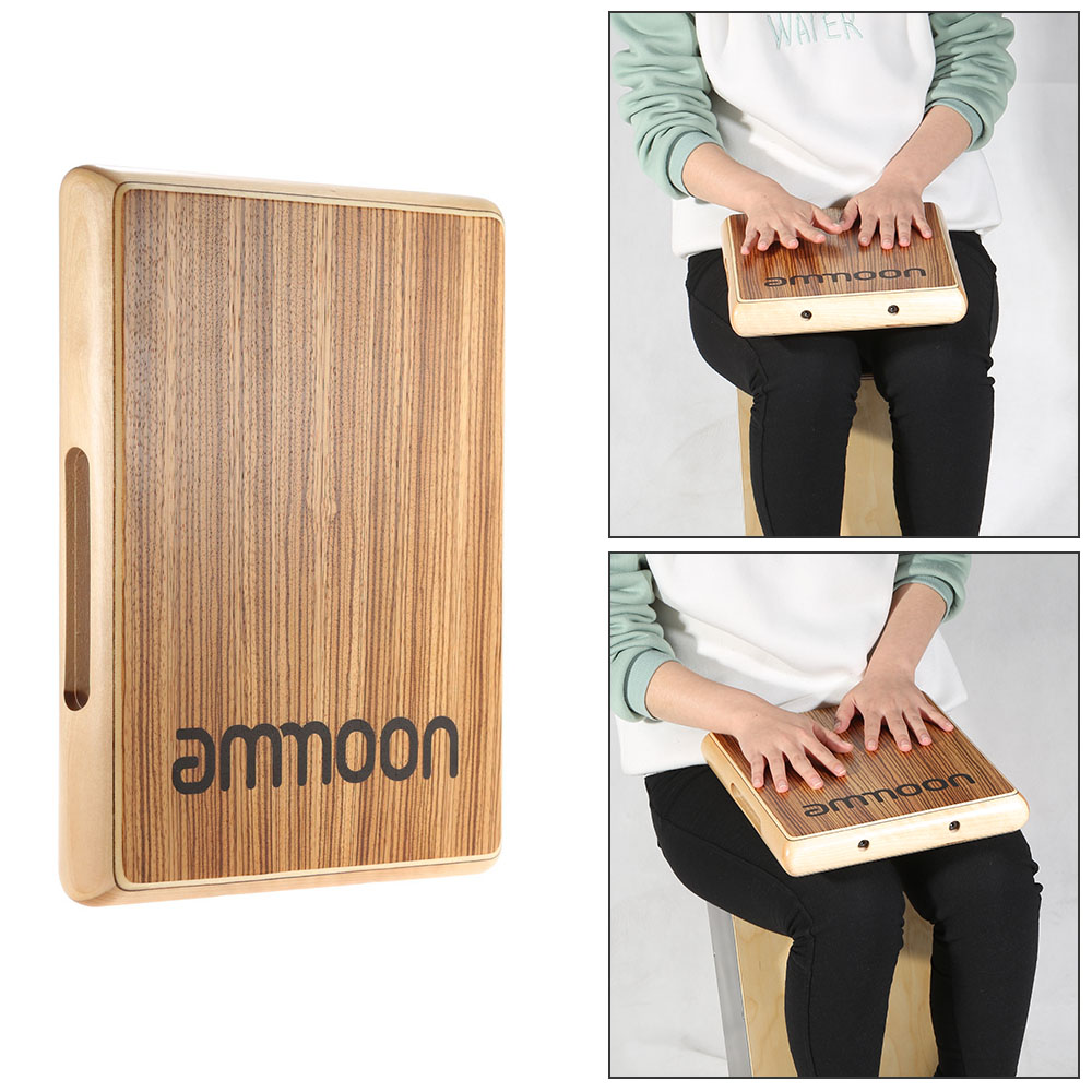 Cajon Box Drum - Kompaktowy cajon podróżny, płaski bęben ręczny,