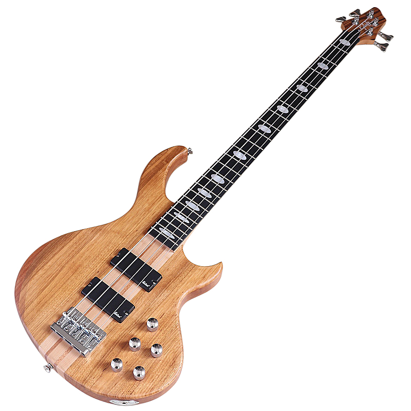 Bass Guitar Fretless - 4-strunowa aktywna gitara basowa elektryczna z