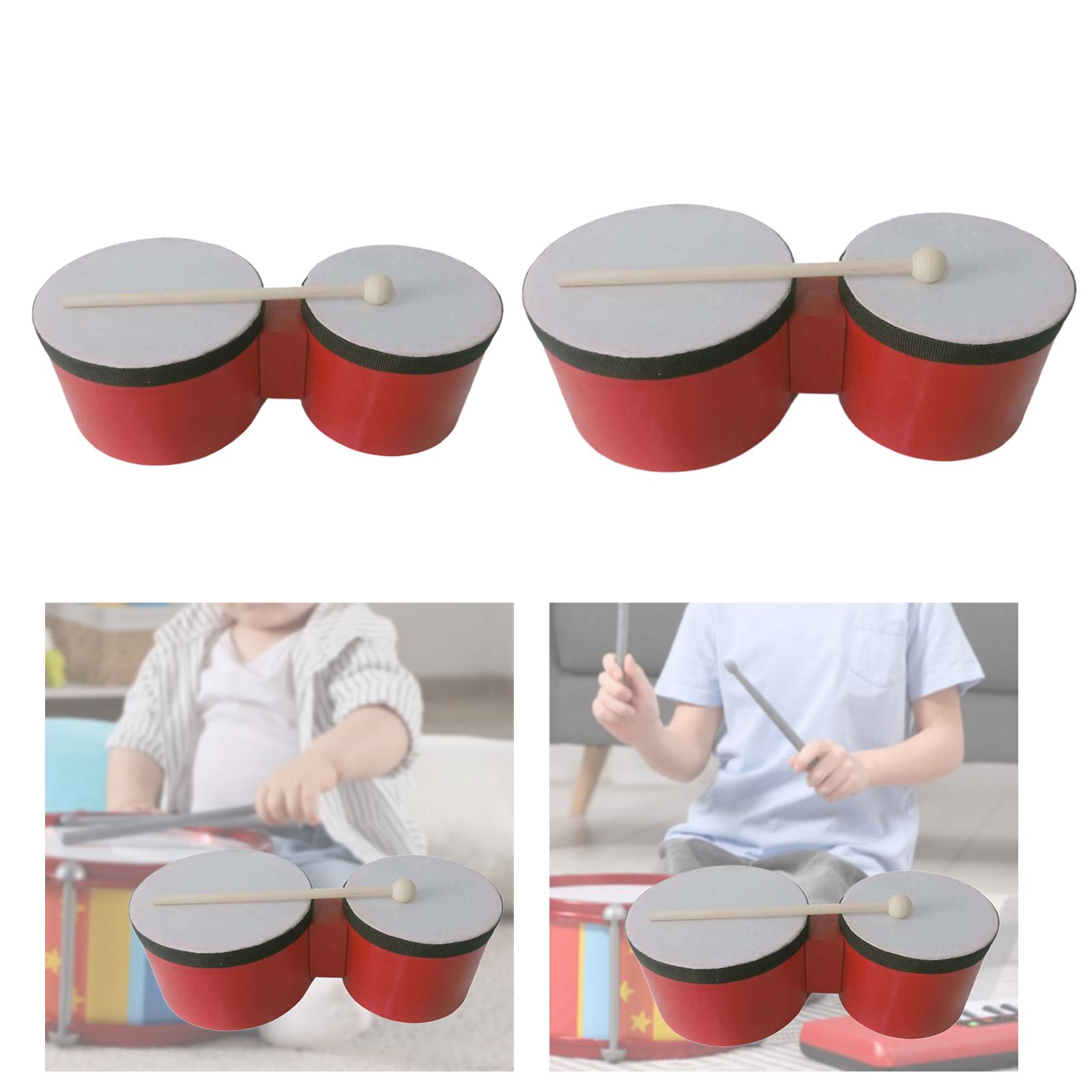 Zestaw perkusyjny z drewnianym – Bongo Drum Set recenzja i cena