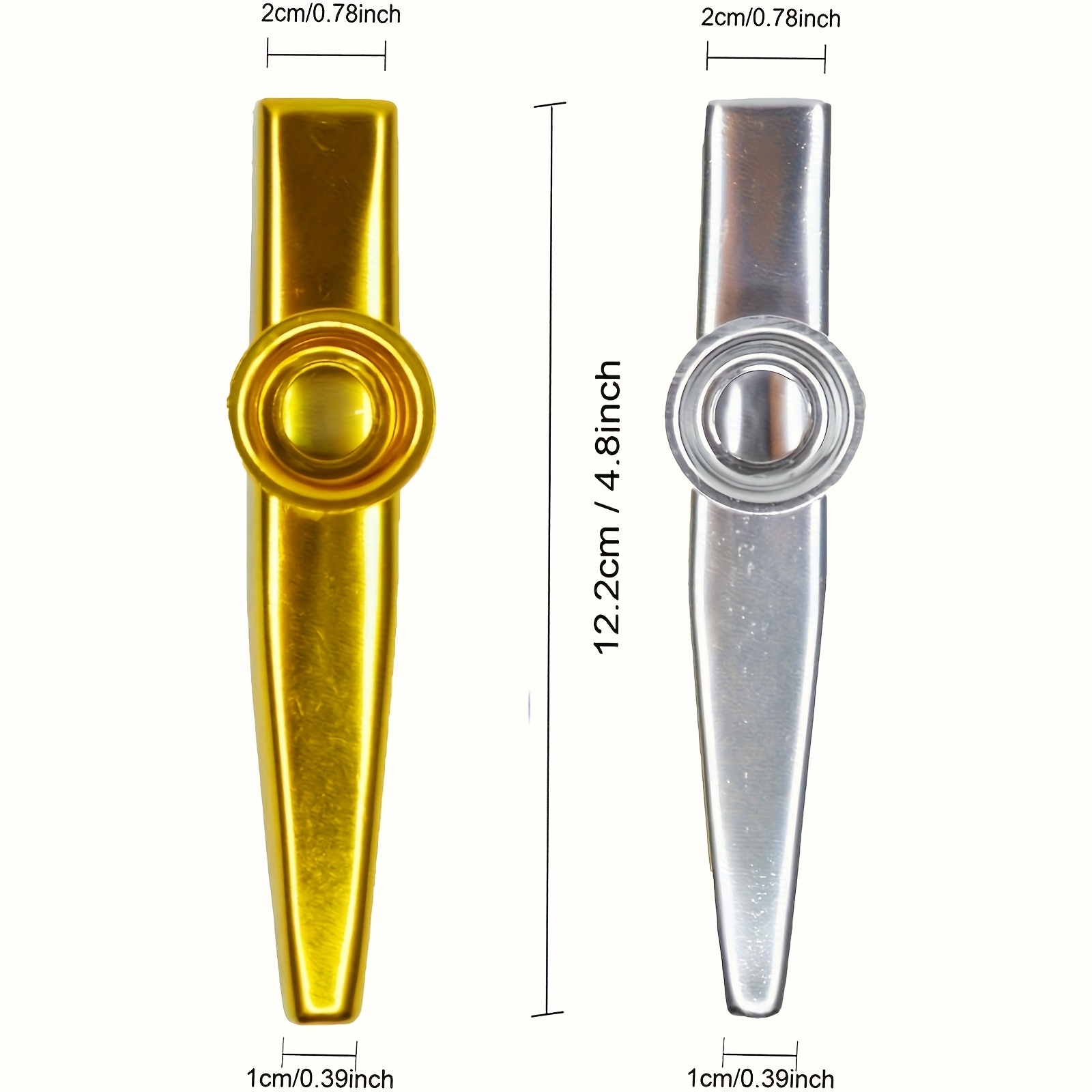 7 szt. Metalowe Kazoo Prosty D – Musical Instrument Veena recenzja i cena
