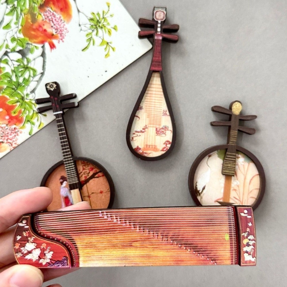 4 SZT./ZESTAW Magnesy na lodów – Musical Instrument Ancient recenzja i cena