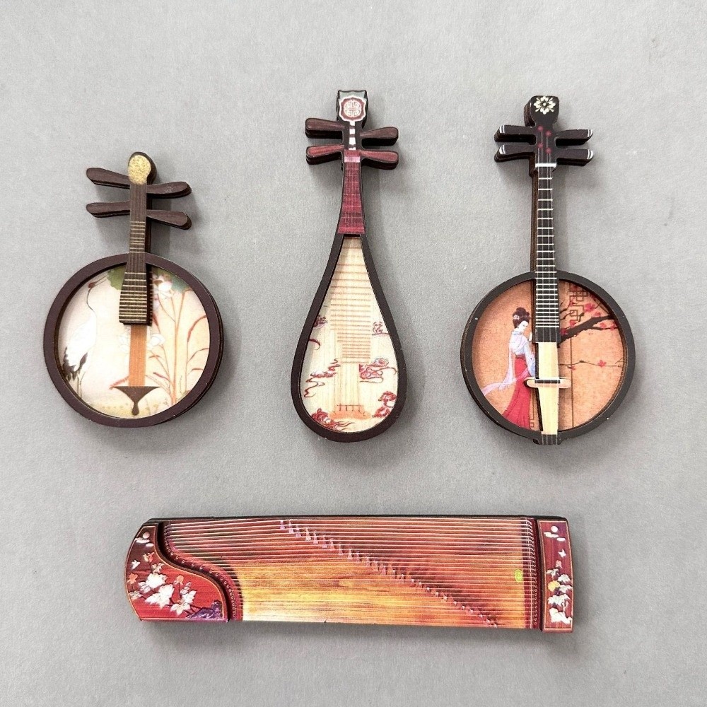 4 SZT./ZESTAW Magnesy na lodów – Musical Instrument Ancient recenzja i cena