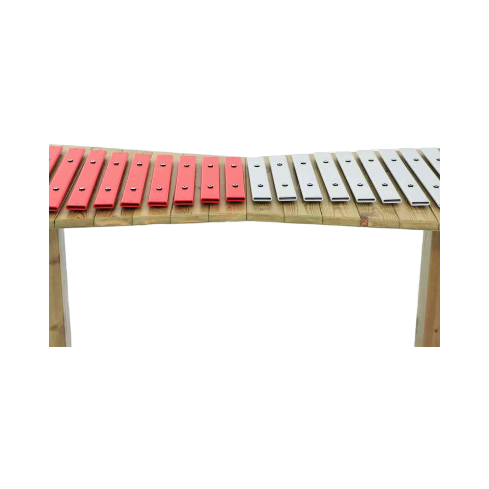 Metalowy xylofon na zewnątrz,  – Musical Instrument Xylophone recenzja i cena